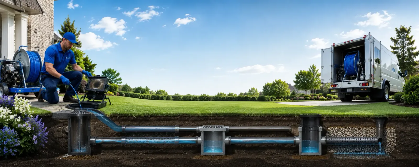 Outdoor drain cleaning information for Columbus, MS